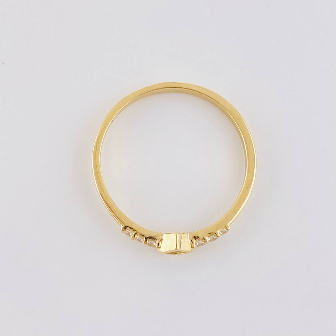 Anillo Rombo tupido 1.3g / T5 3/4 Oro Amarillo 18K