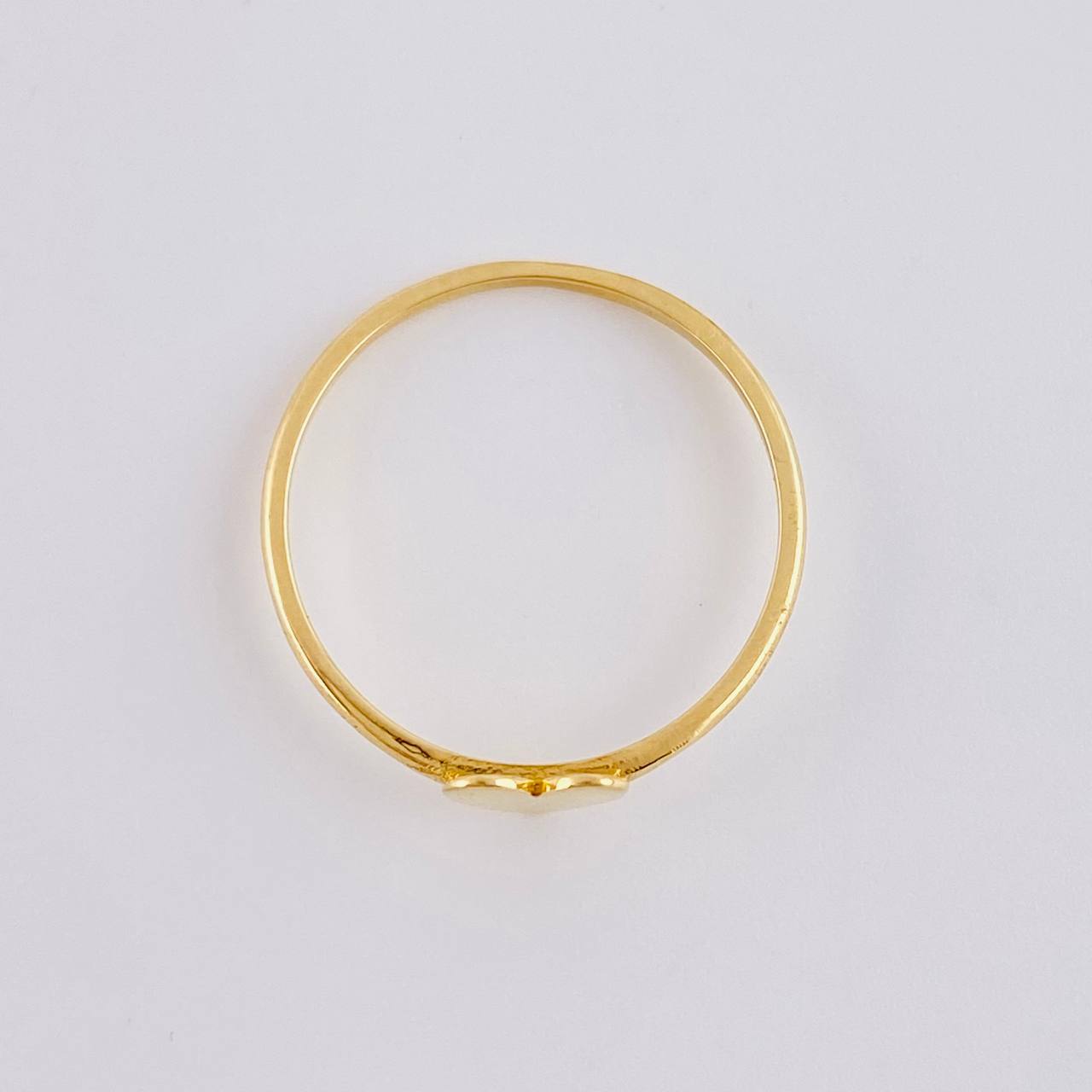 Anillo Corazon liso 0.95g / T6 Oro Amarillo 18K