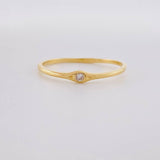 Anillo Zirconia 1.15g / T7 1/4 Oro Amarillo 18K