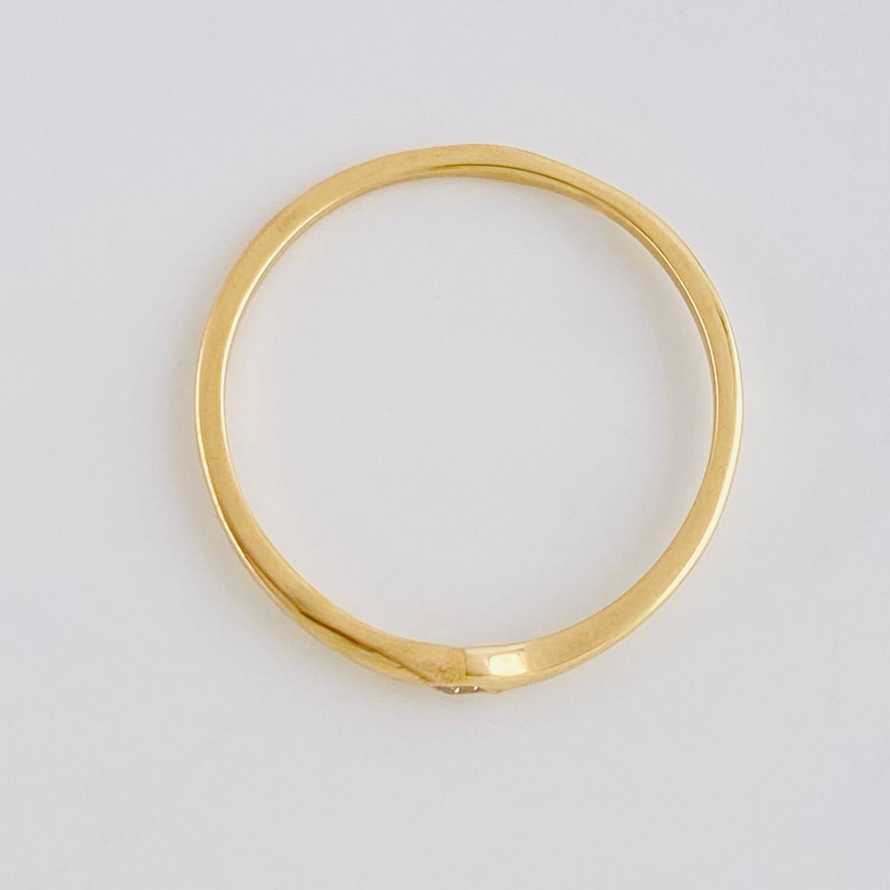 Anillo Zirconia 1.1g / T7 3/4 Oro Amarillo 18K