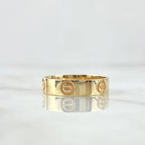 Anillo Tornillo 3.75gr / T8 3/4 / Oro Amarillo 18K *