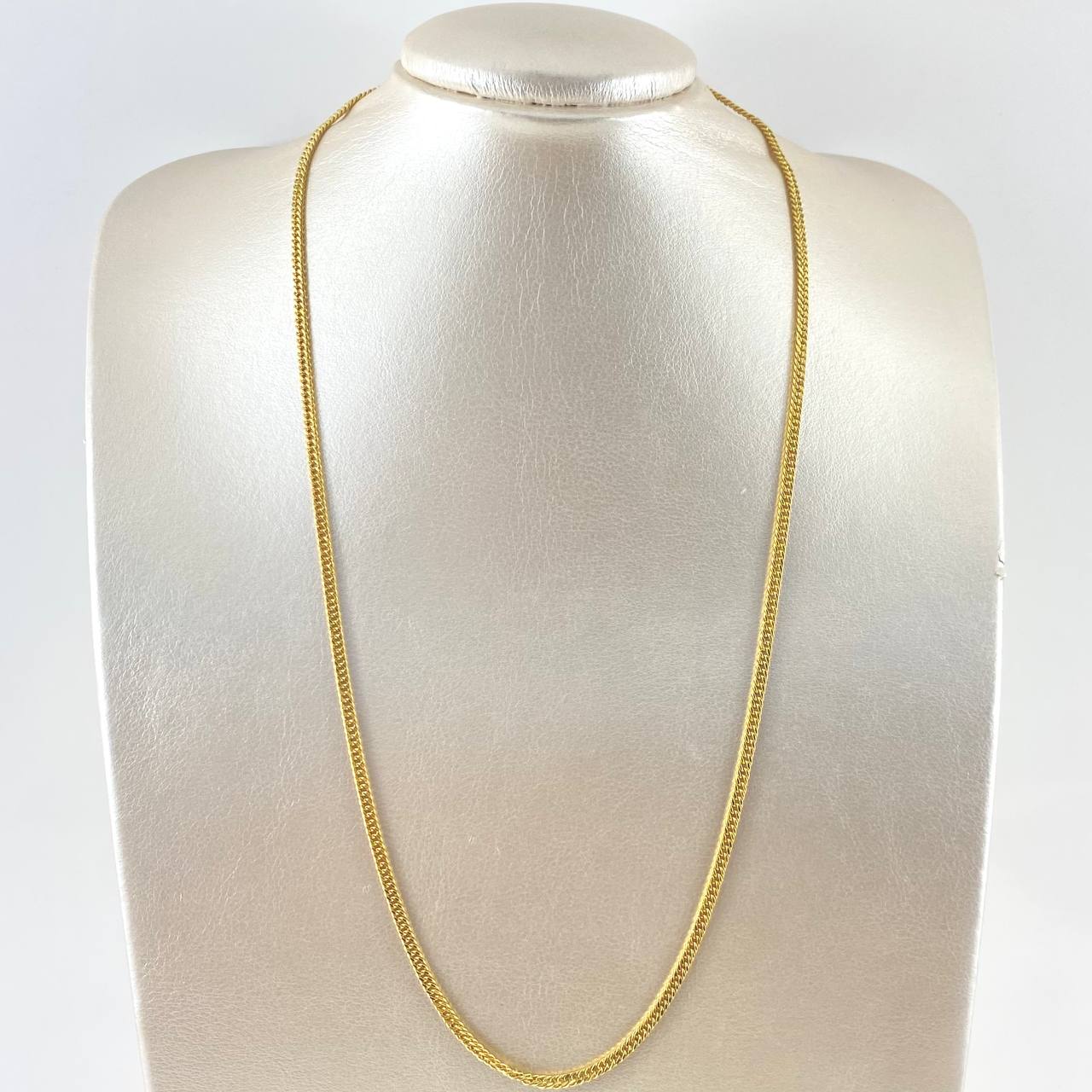 Cadena Cubana Recticulada 7.1gr / 60cm-2.9mm Oro Amarillo +3 18K *