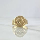 Anillo Sello Herradura 1.2gr / T4 1/2 / Oro Amarillo 18K *
