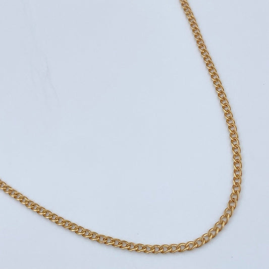 Cadena Cubana 1.6gr / 59.6cm / Oro Amarillo +1 18K +