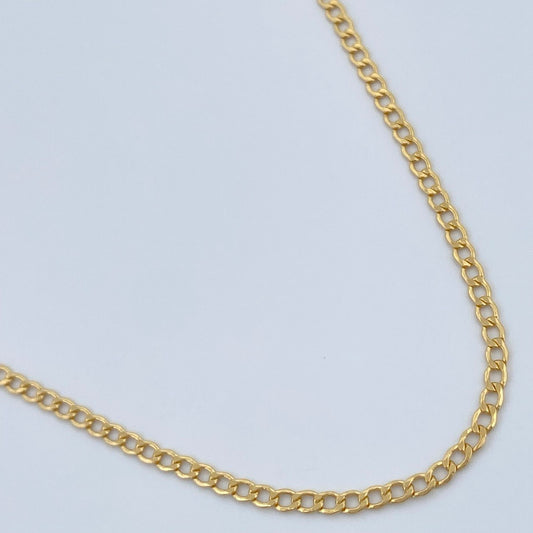 Cadena Cubana 2.2gr / 59.5cm / Oro Amarillo +1 18K +