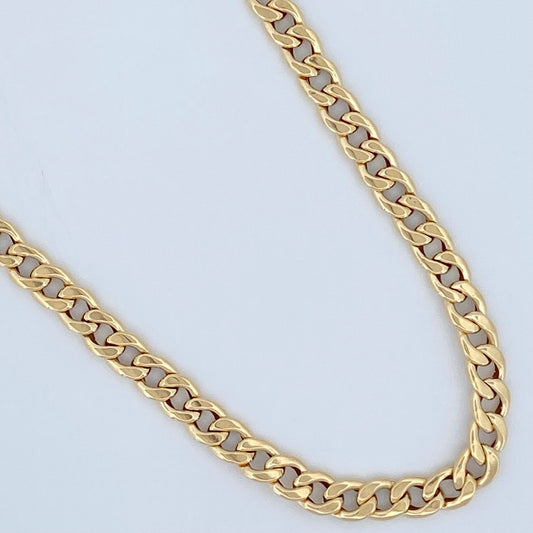 Cadena Cubana 6.2gr / 60.8cm / Oro Amarillo +1 18K +
