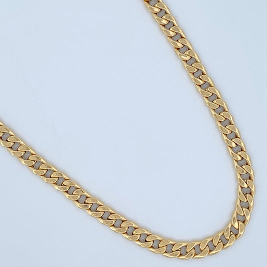 Cadena Cubana 8.65gr / 60cm / Oro Amarillo +1 18K +