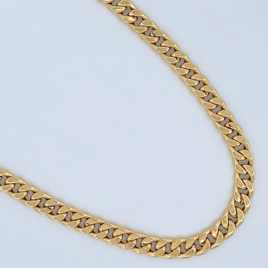 Cadena Cubana 14.8gr / 60.5cm / Oro Amarillo +1 18K +