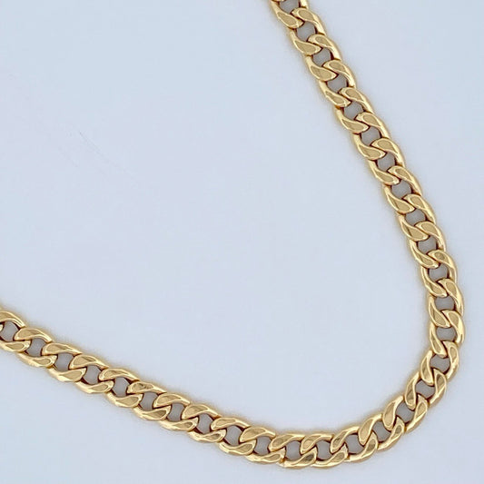 Cadena Cubana 6.05gr / 61cm / Oro Amarillo +1 18K +