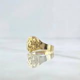 Anillo León 1.1gr / T5 1/2 / Liso Oro Amarillo 18K *