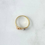 Anillo Hipopotamos - Doble Línea 1.2gr / T4 1/2 / Tres Oros 18K *