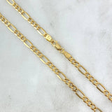 Cadena Figaro 4.35gr / 50cm / Oro Amarillo +1 18K