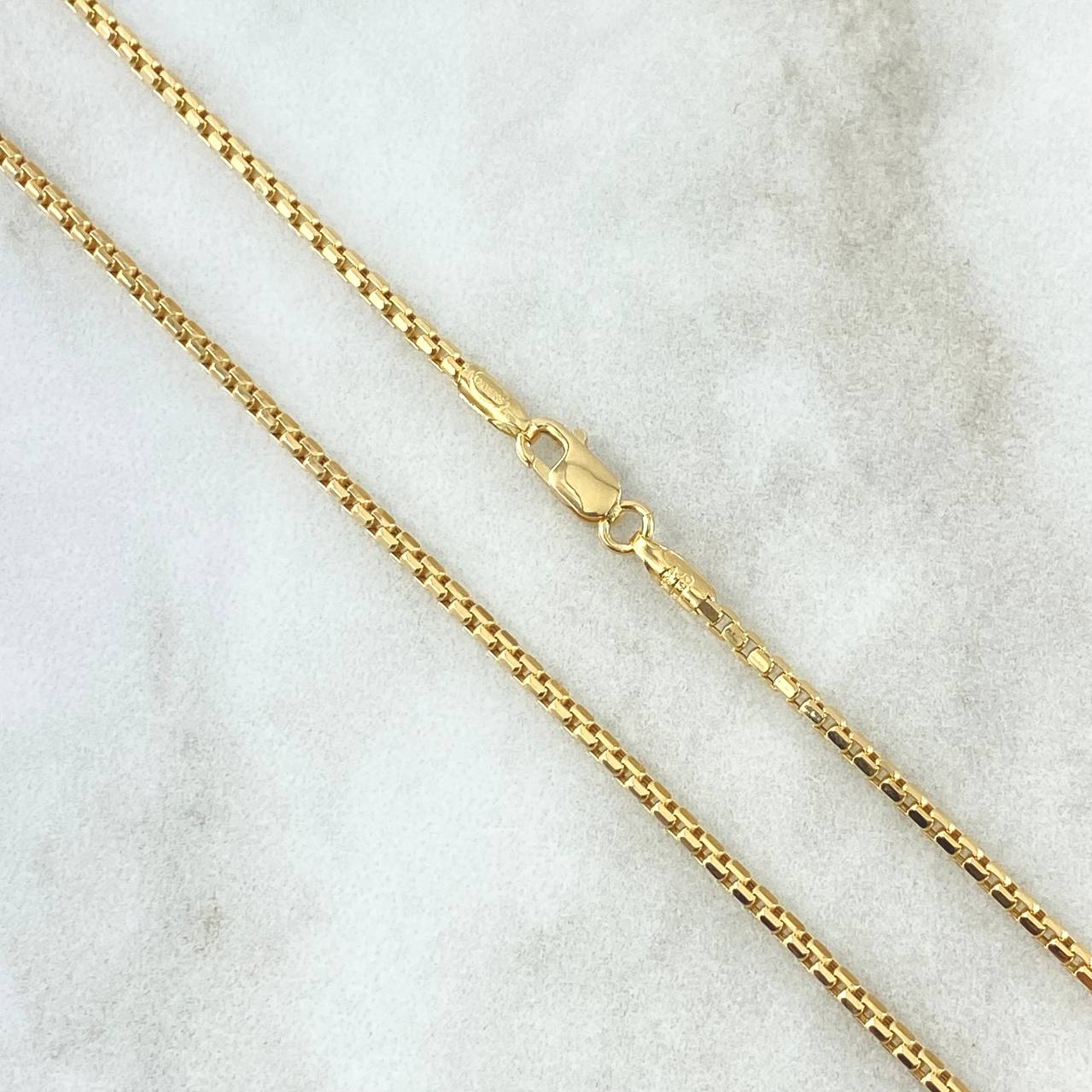 Cadena Veneciana 5.15gr / 50cm / 1.7mm Oro Amarillo +3 18K