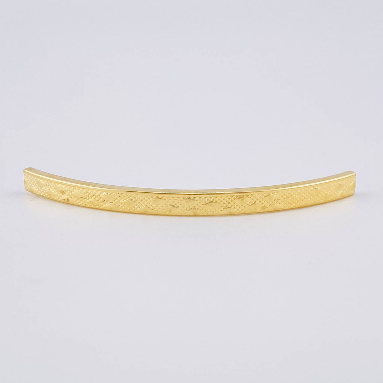 Herraje Tubular Rombo 0.4 g / 4.4 cm Oro Amarillo 18K