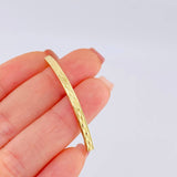 Herraje Tubular Rombo 0.4 g / 4.4 cm Oro Amarillo 18K