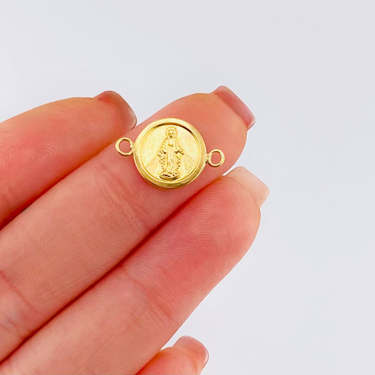 Herraje Virgen Milagrosa 0.55 g / 1.8 cm Oro Amarillo 18K