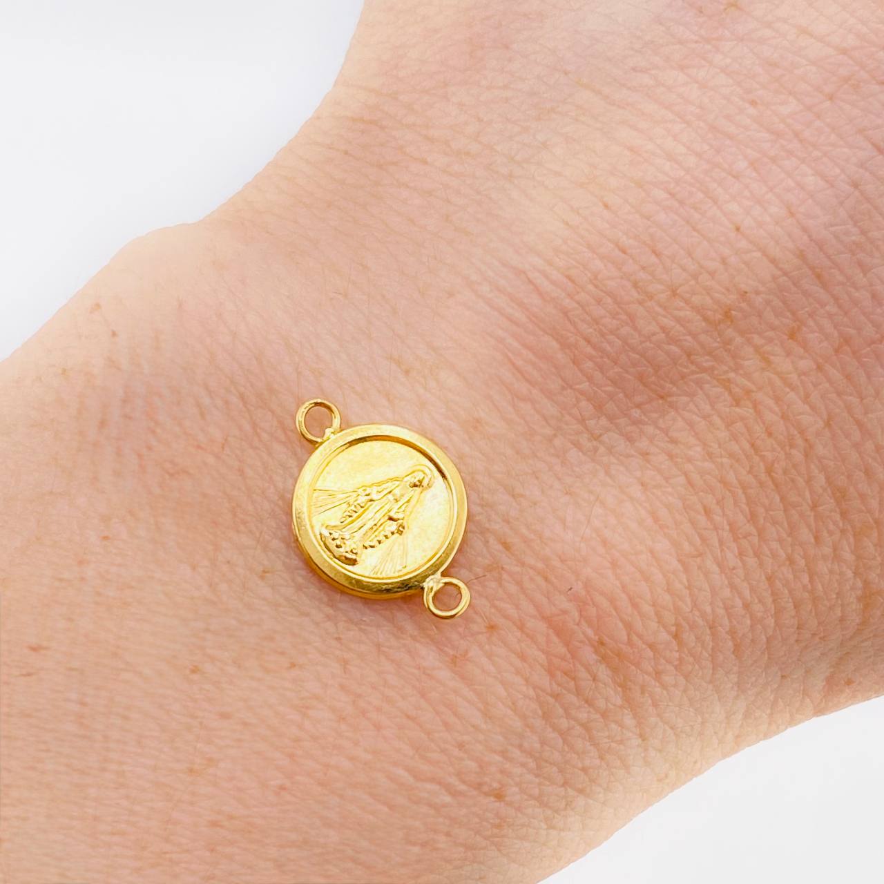 Herraje Virgen Milagrosa 0.55 g / 1.8 cm Oro Amarillo 18K