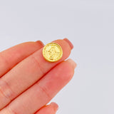 Herraje Virgen Milagrosa 0.75 g / 1.3 cm Oro Amarillo 18K