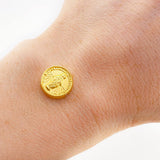 Herraje Virgen Milagrosa 0.75 g / 1.3 cm Oro Amarillo 18K