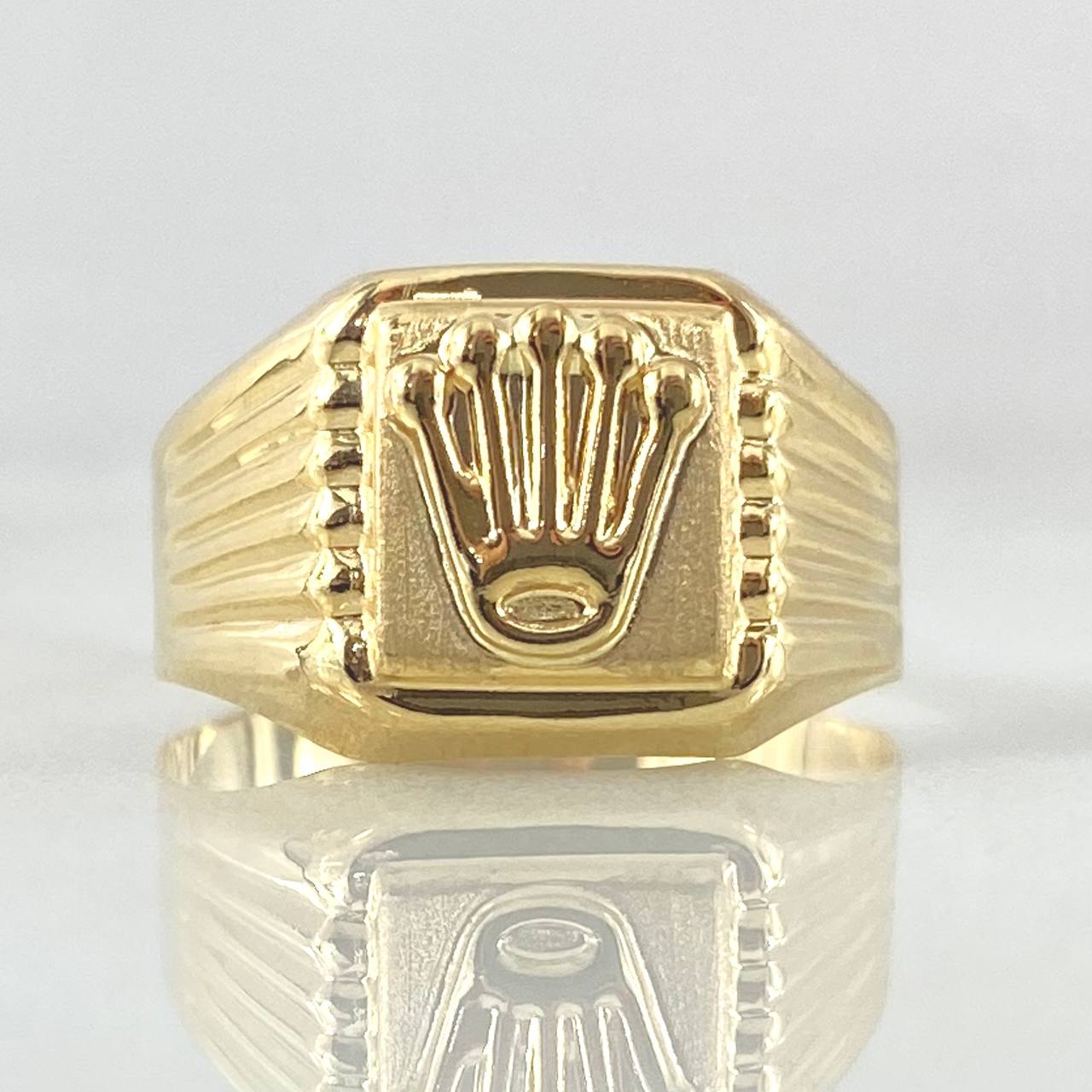 Anillo Corona Radial 2.6gr / T9 1/4 / Oro 18K ©