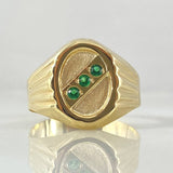 Anillo Sello Trinity 2.5gr / T10 / Oro 18K *