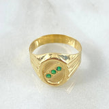Anillo Sello Trinity 2.5gr / T10 / Oro 18K *
