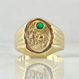 Anillo Sello Caballo 2.55gr / T8 3/4 / Oro 18K *