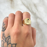 Anillo Sello Caballo 2.55gr / T8 3/4 / Oro 18K *
