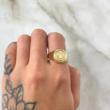 Anillo San Benito 2.35gr / T10 1/4 / Oro 18K *