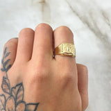 Anillo Rostro de Cristo 1.9gr / T8 1/2 / Oro Amarillo 18K