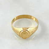 Anillo Virgen Guadalupe Estrellado 1.85gr / T4 3/4 / Oro Amarillo 18K ©