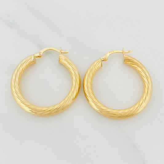 Candongas Lore 4 g / 3 cm Oro Amarillo 18K