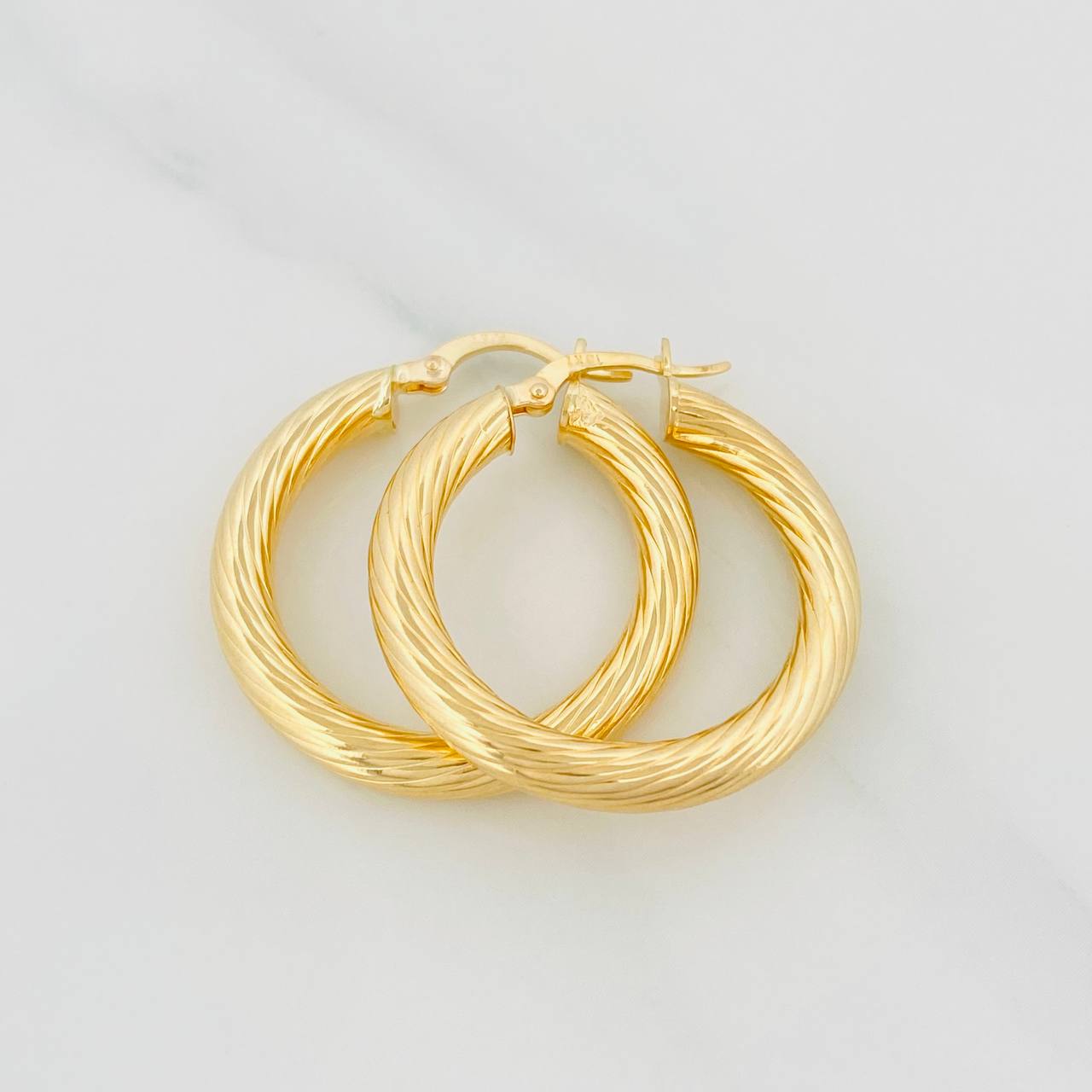 Candongas Lore 4 g / 3 cm Oro Amarillo 18K