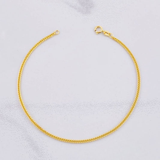 Pulso Franco 1.5g / 19.5cm / 1.13mm Oro Amarillo 18K