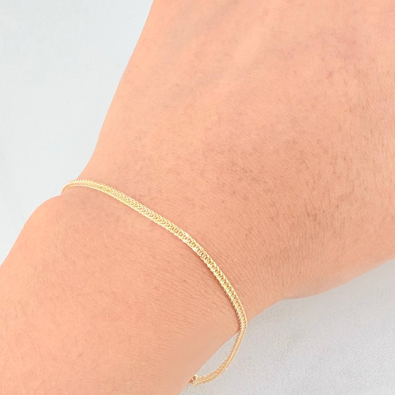 Pulso Franco 1.5g / 19.5cm / 1.13mm Oro Amarillo 18K