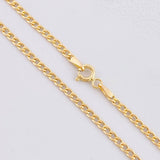 Cadena Cubana 2.35g / 45cm / 2.2mm Oro Amarillo 18K
