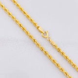 Cadena Lazo 3.75g / 40cm / 2.7mm Oro Amarillo 18K