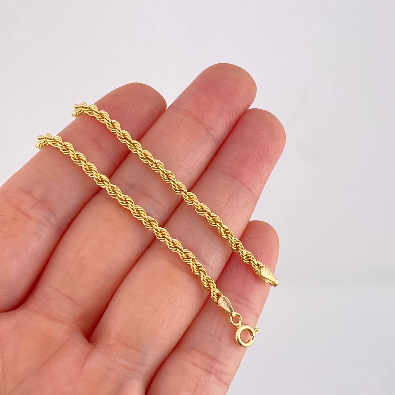 Cadena Lazo 3.75g / 40cm / 2.7mm Oro Amarillo 18K