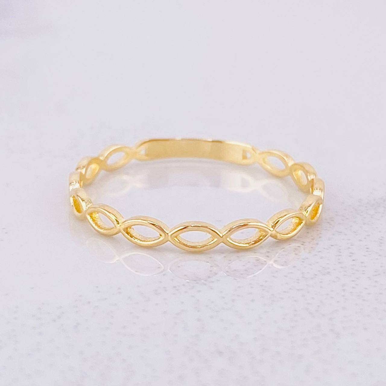 Anillo Infinito 0.7g / T8 3/4 Oro Amarillo 18K