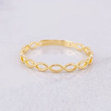 Anillo Infinito 0.8g / T6 3/4 Oro Amarillo 18K
