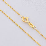 Cadena Mini Cubana 1.75g / 45cm / 0.95mm Oro Amarillo 18K