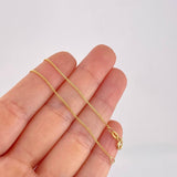 Cadena Mini Cubana 1.75g / 45cm / 0.95mm Oro Amarillo 18K