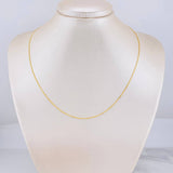 Cadena Mini Cubana 1.75g / 45cm / 0.95mm Oro Amarillo 18K