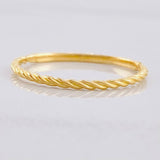 Anillo Trenzado 0.95g / T6 3/4 Oro Amarillo 18K