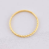 Anillo Trenzado 1.05g / T8 Oro Amarillo 18K
