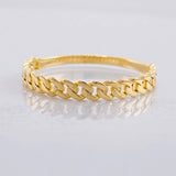 Anillo Cubano 1.1g / T7 Oro Amarillo 18K