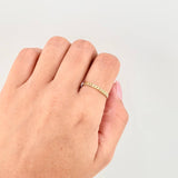 Anillo Cubano 1.55g / T8 1/4 Oro Amarillo 18K
