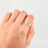 Anillo Cruz Cristo 1.8g / T9 Oro Amarillo 18K