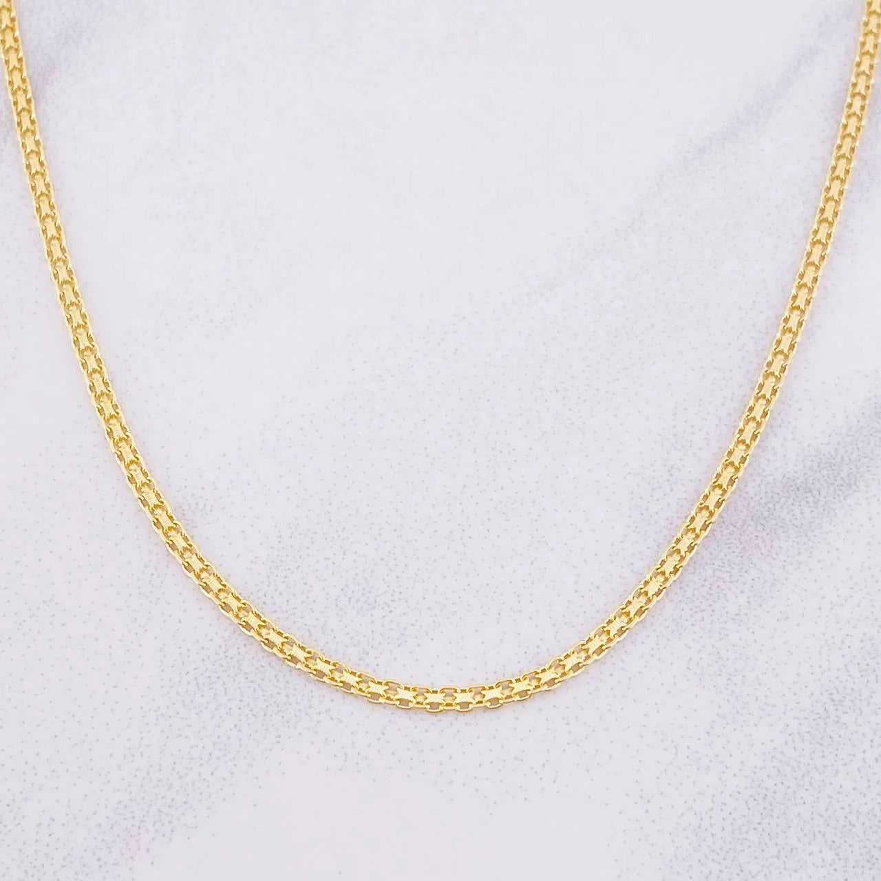 Cadena China 2.8g / 50cm / 1.45mm Oro Amarillo 18K
