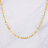 Cadena China 2.8g / 50cm / 1.45mm Oro Amarillo 18K